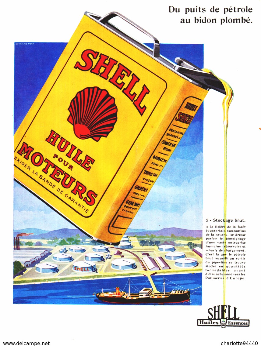 PUB HUILE  " SHELL "   1930  ( 3 ) - Other & Unclassified