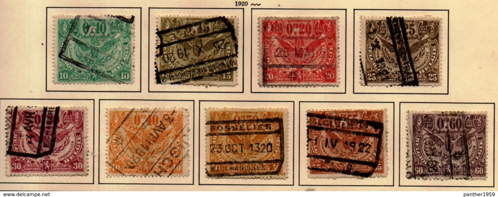 BELGIUM:RAILWAY PARCELS SERIE(S) USED#(BEL260-B-1-(02) - Other & Unclassified