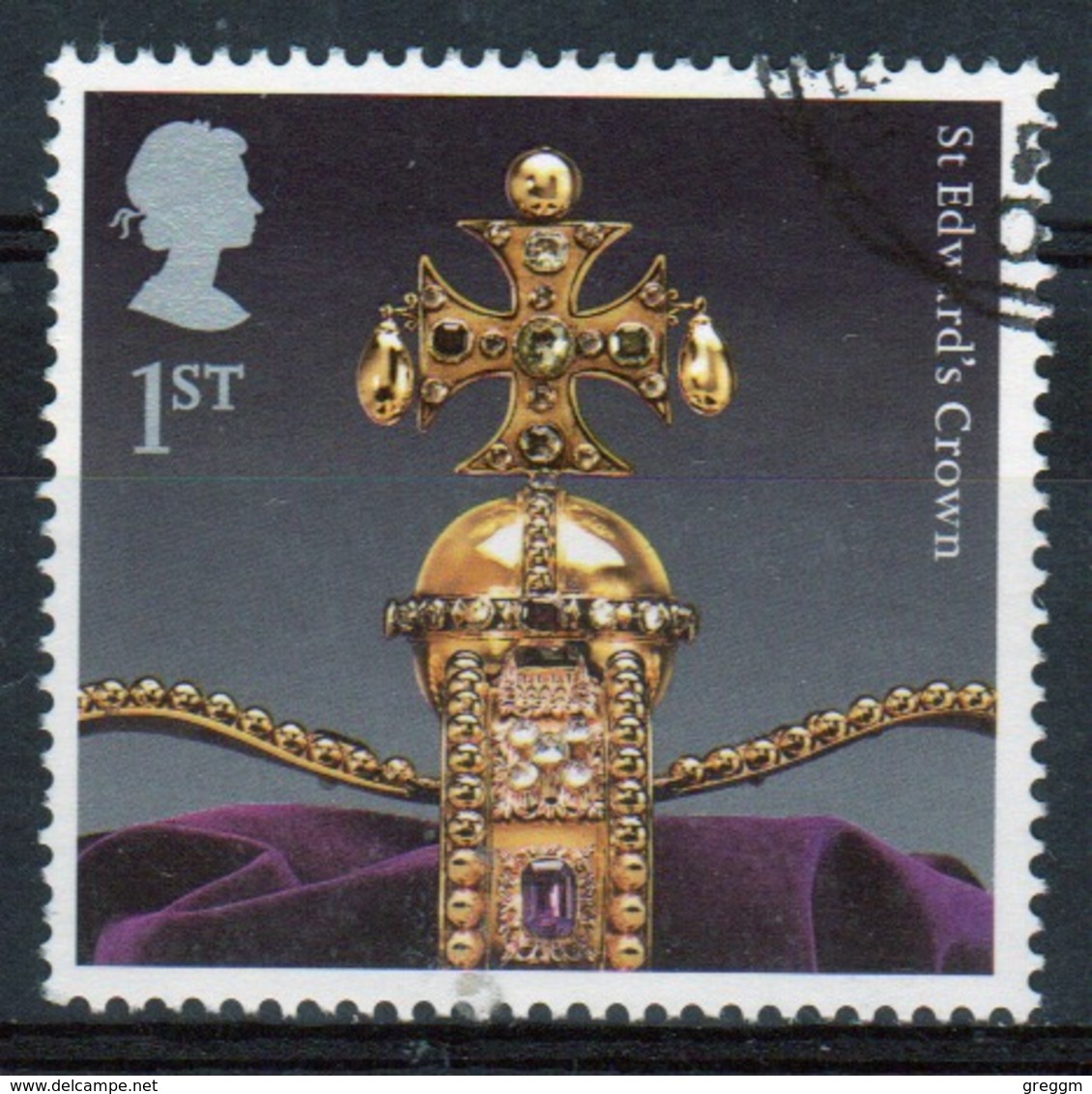 Great Britain 2011  1 X 1st Commemorative Stamp From The Crown Jewels Set. - Used Stamps