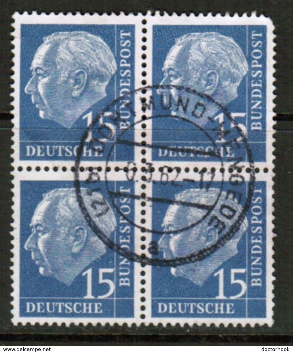 GERMANY  Scott # 709 VF USED BLOCK Of 4 (Stamp Scan # 453) - Used Stamps