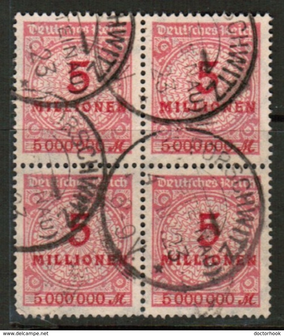 GERMANY  Scott # 285 VF USED BLOCK Of 4 (Stamp Scan # 453) - Used Stamps