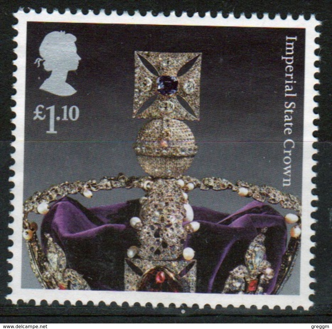 Great Britain 2011  1 X £1.10 Commemorative Stamp From The Crown Jewels Set. - Used Stamps