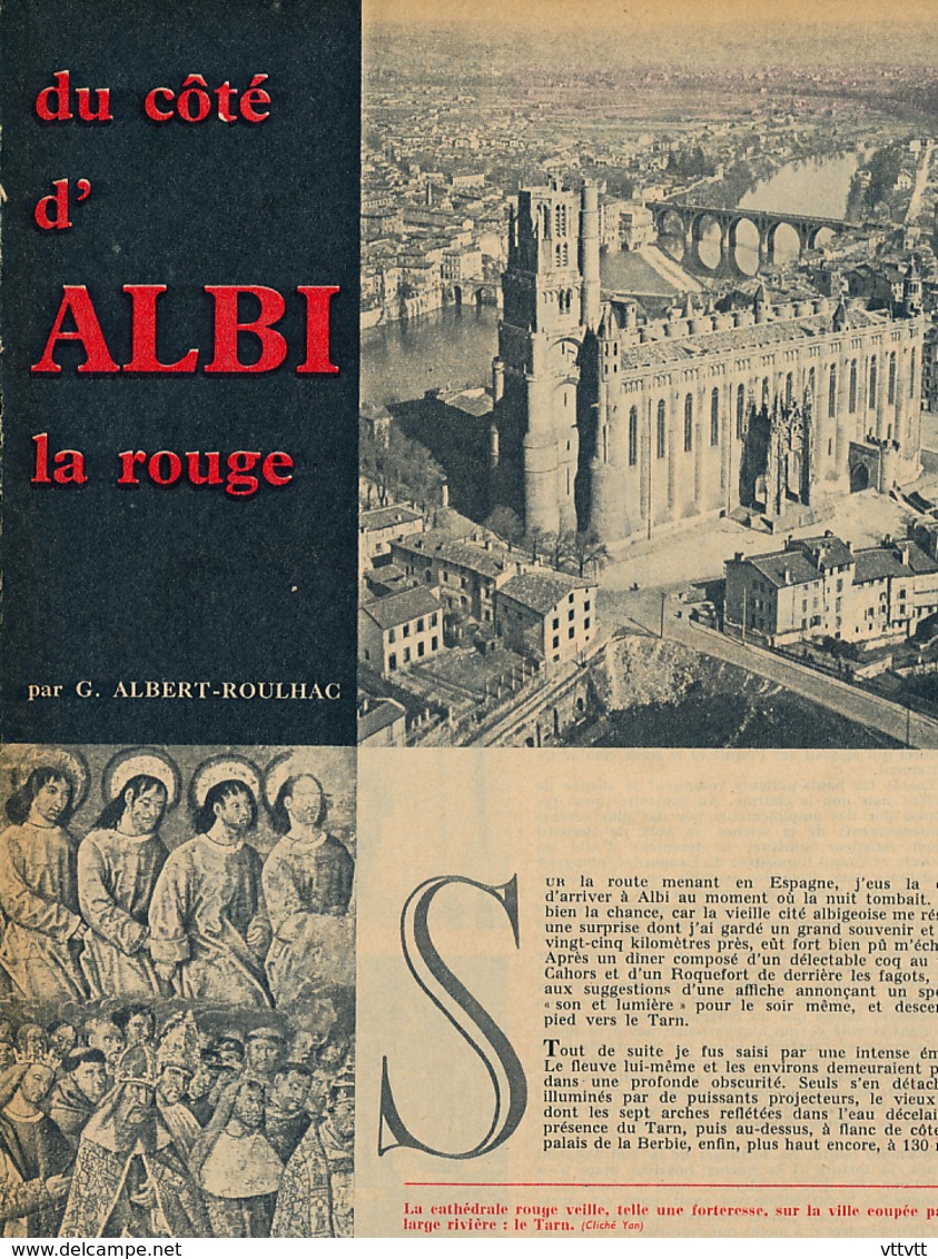 1960 : Document, ALBI, Cathédrale, Fresques, Palais De Berbie, Rues, Sainte-Cécile, La Madeleine, Le Tarn, Saint-Salvi.. - Non Classés