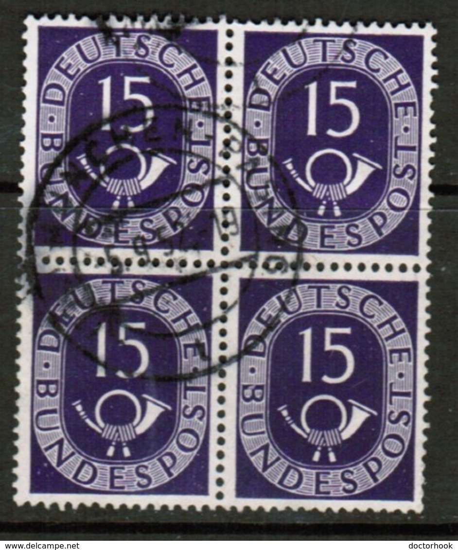 GERMANY  Scott # 676 VF USED BLOCK Of 4 (Stamp Scan # 453) - Used Stamps