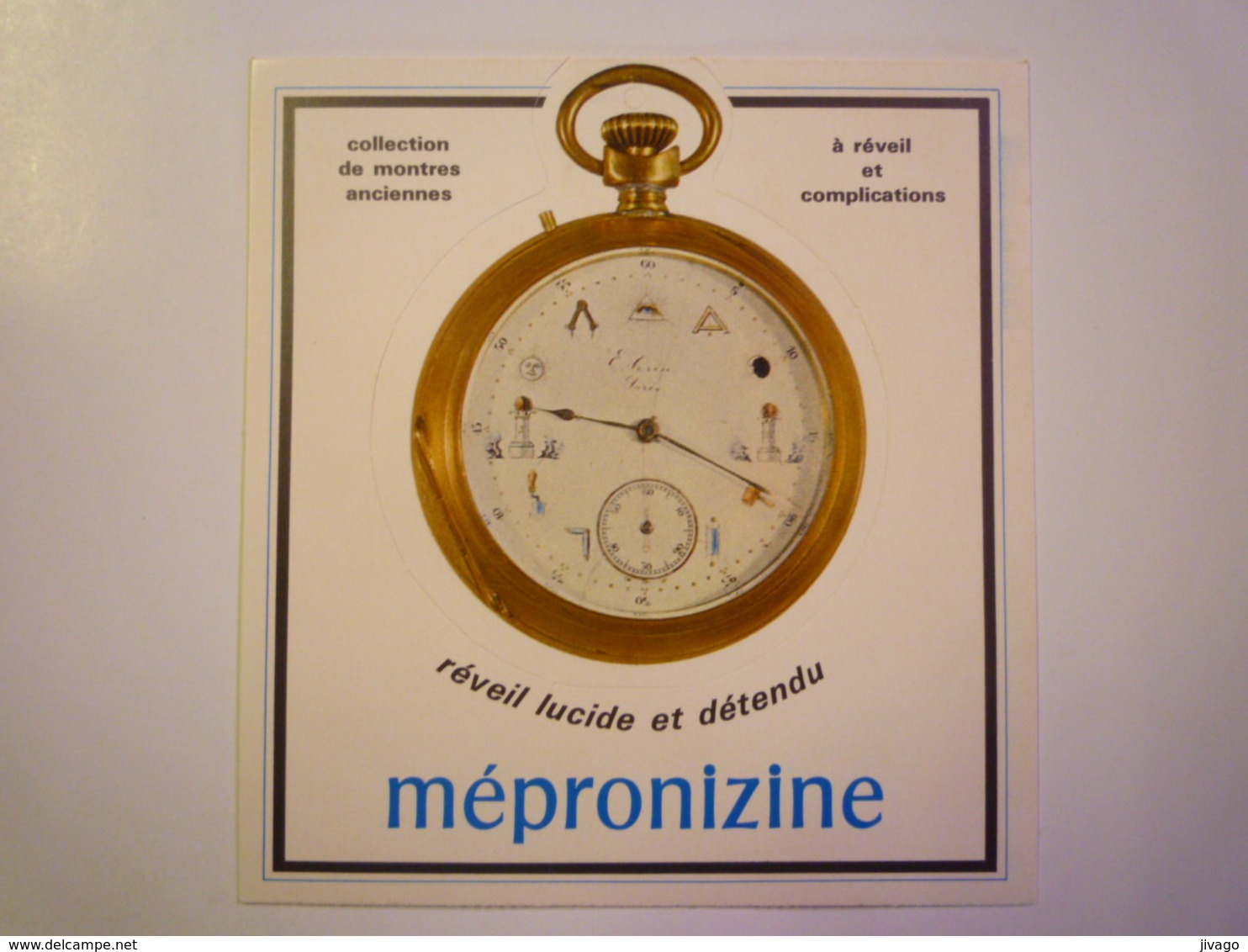 2019  (569)  :  Montre Maçonnique  Fin  XIXè  -   PUB Pharmaceutique   - Watches: Old