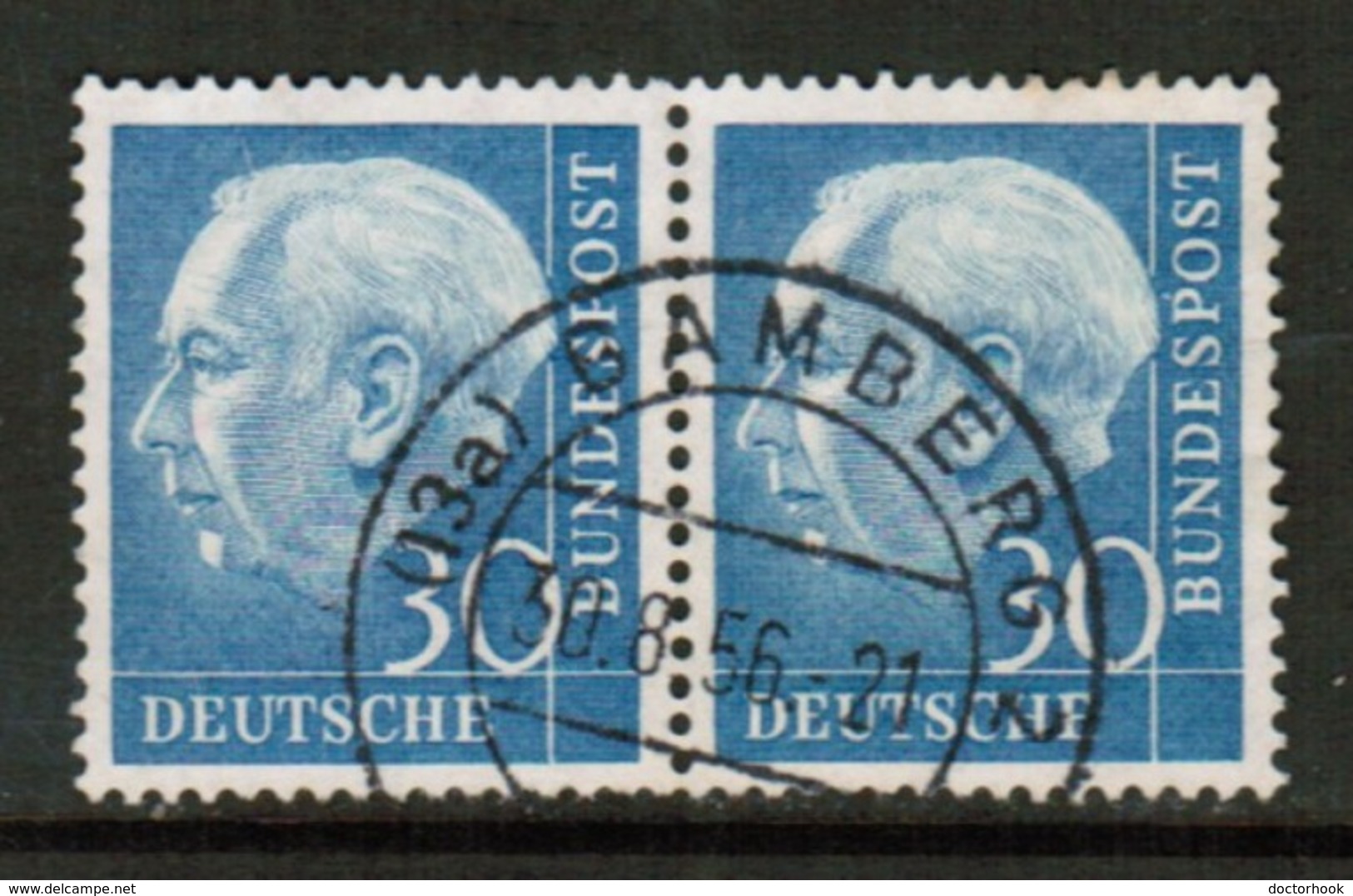 GERMANY  Scott # 712 VF USED PAIR (Stamp Scan # 453) - Used Stamps