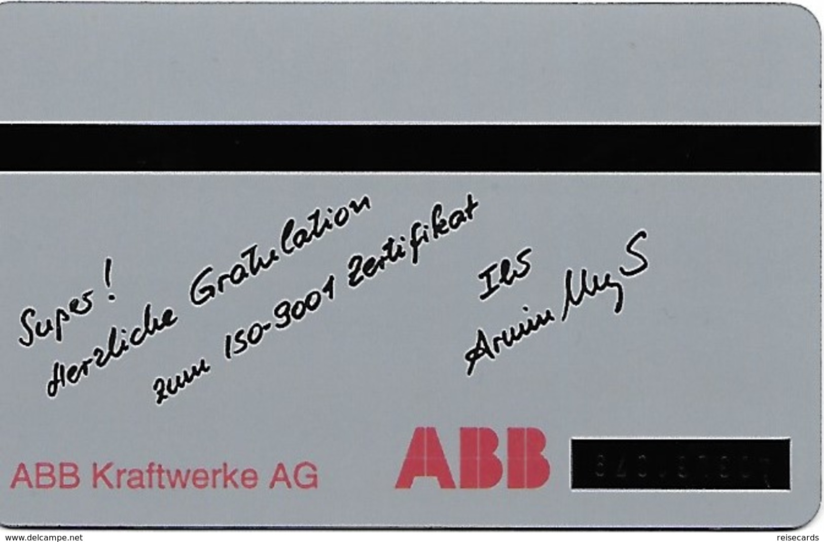 PTT P: KP-94/120 403L ABB Kraftwerke AG - Schweiz