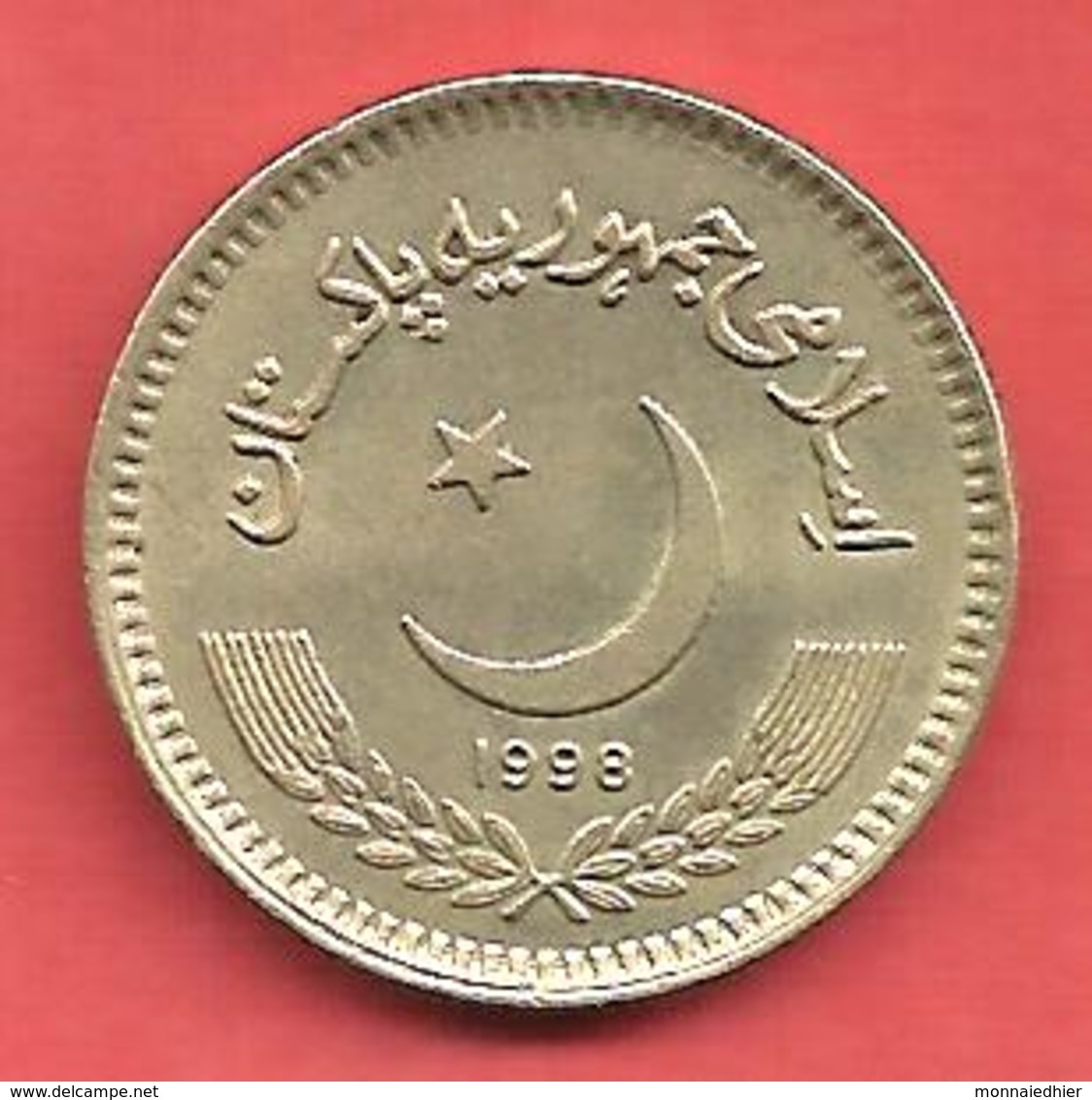 2 Rupee , PAKISTAN , Nickel-Laiton , 1998 , N° KM # 63 - Pakistan