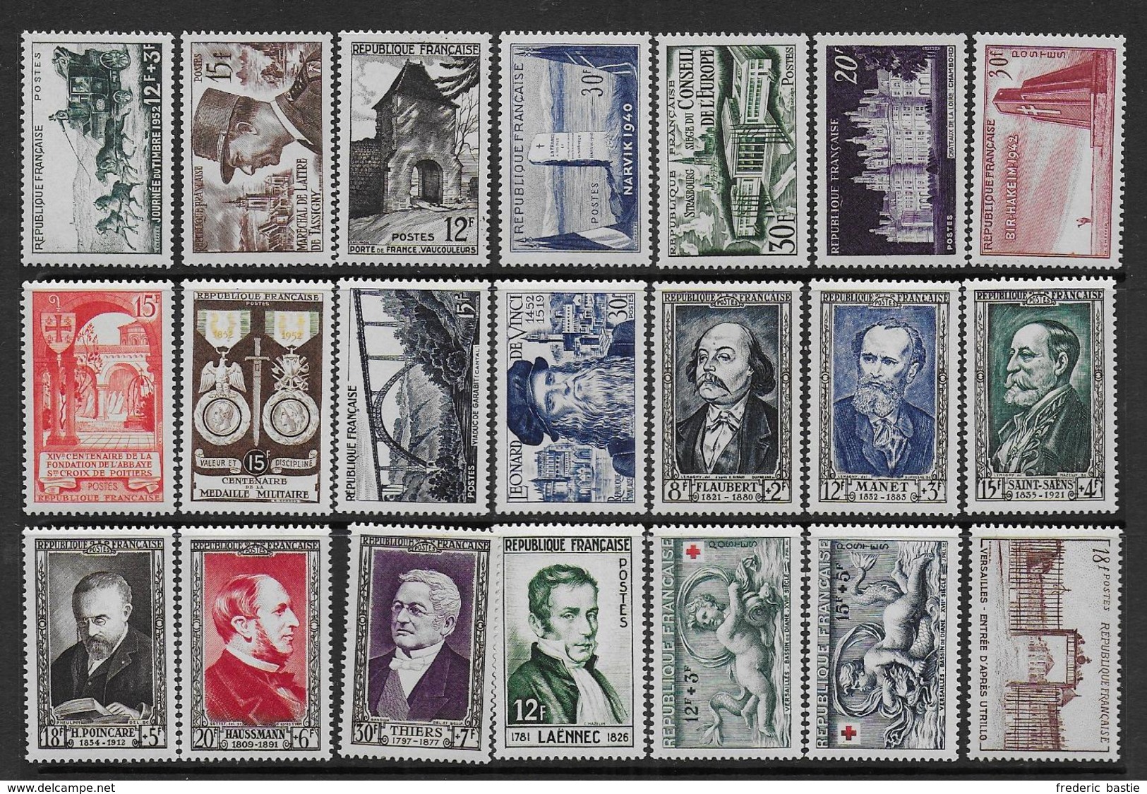 FRANCE - Année Complète 1952  **  - Cote : 114 € - 1950-1959