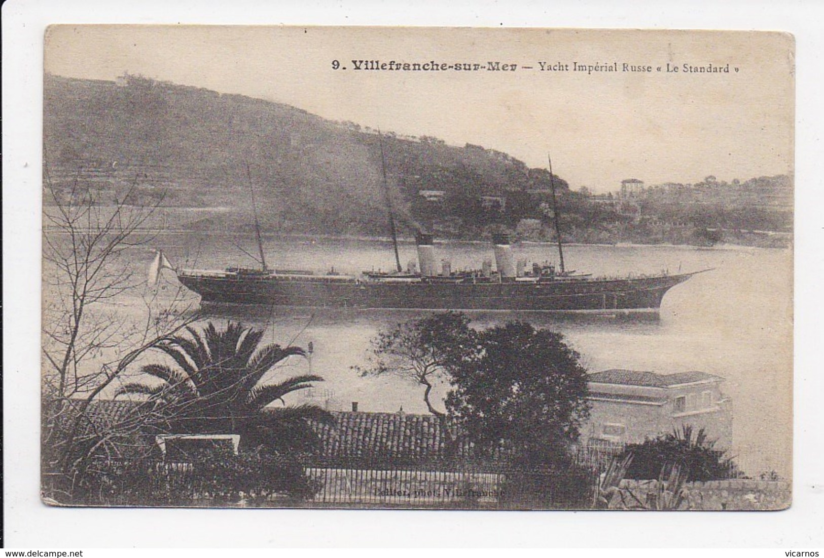 CPA 06 VILLEFRANCHE SUR MER Yacht Imperial Russe "Le Standard" - Villefranche-sur-Mer