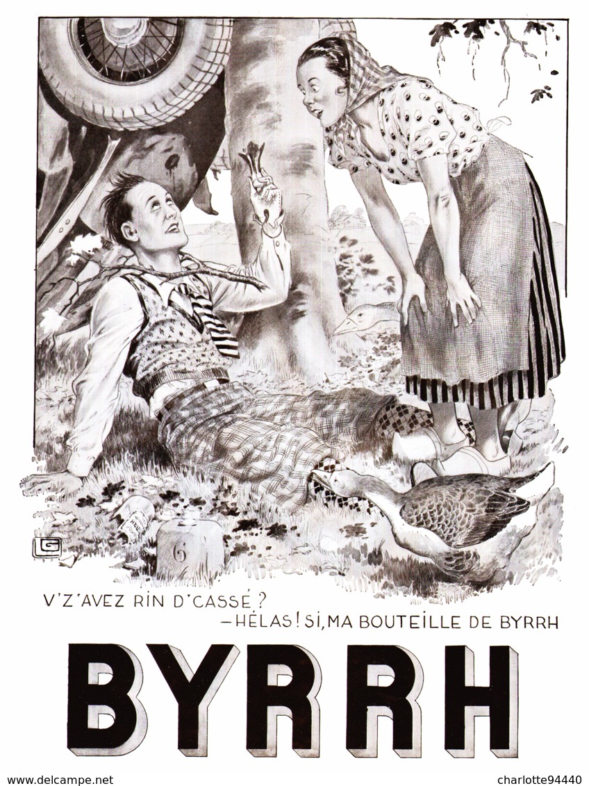 PUB  " BYRRH "  Par  Georges LEONNEC   1932  ( 4 ) - Autres & Non Classés