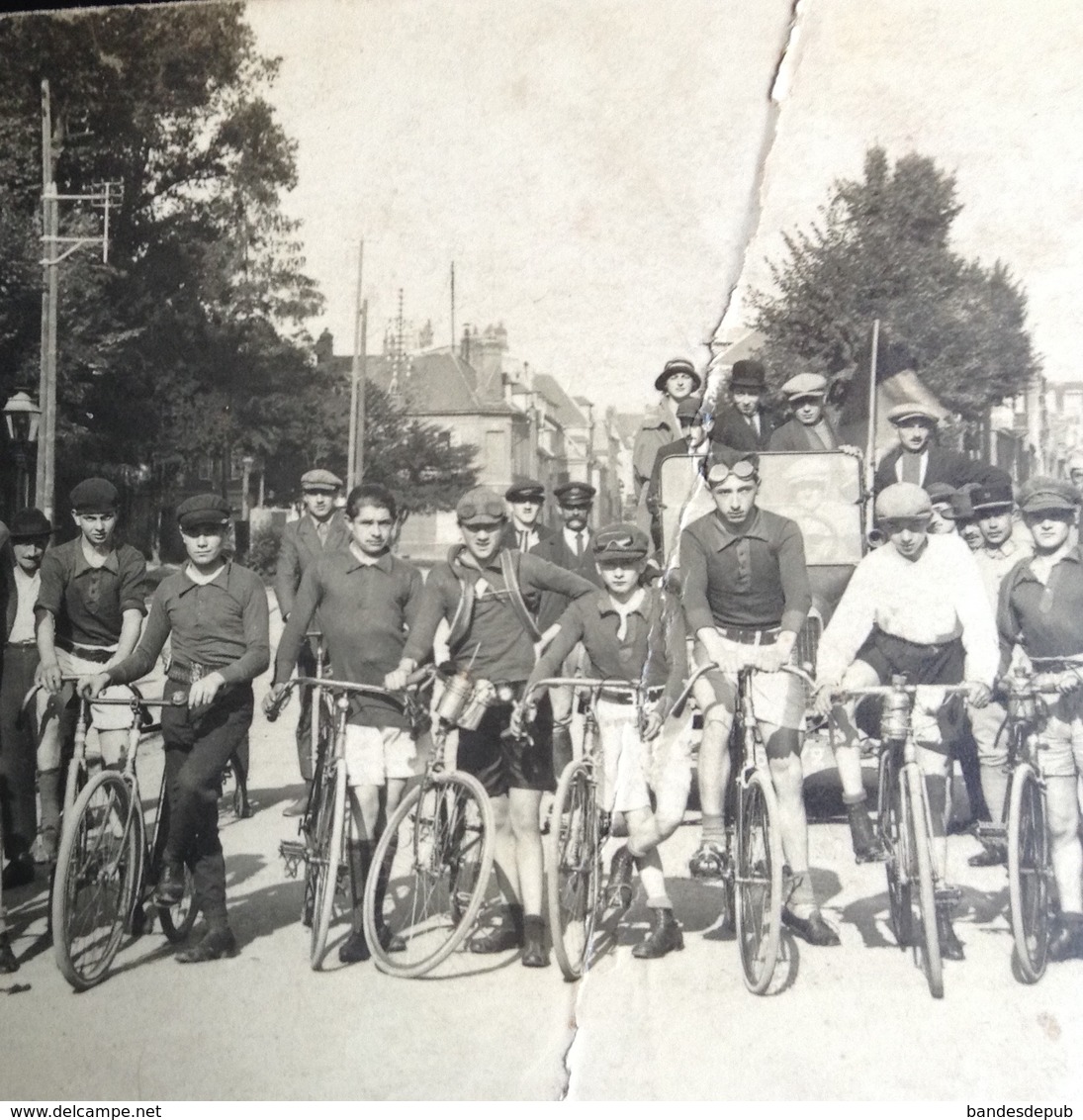 Beauvais En L' état Belle Carte Photo Course Cycliste Vélo Rue De La Préfecture Photo Minoli - Beauvais