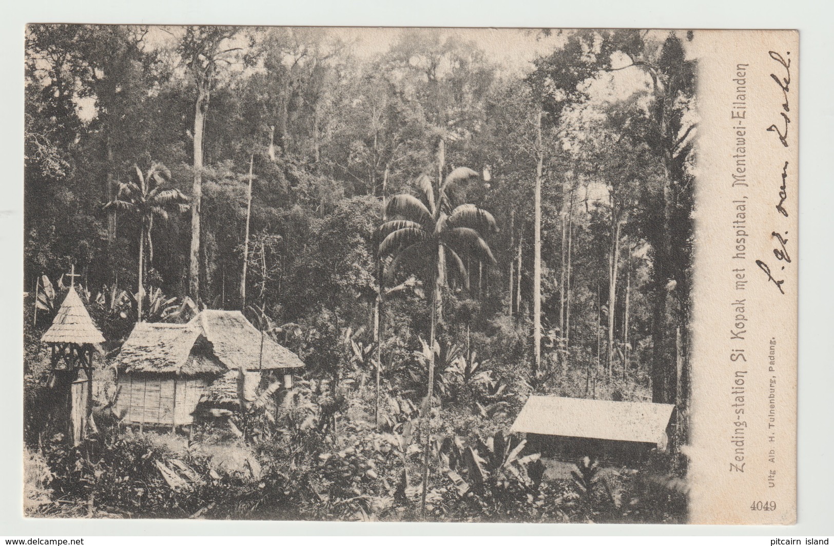 Nieuw Guinea Briefkaart Zending-station Si Kopak Mentawei Eilanden  1908 - Nouvelle Guinée Néerlandaise