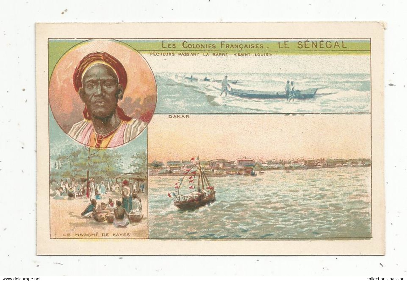 Chromo , Les Colonies Françaises , LE SENEGAL , 2 Scans - Sonstige & Ohne Zuordnung