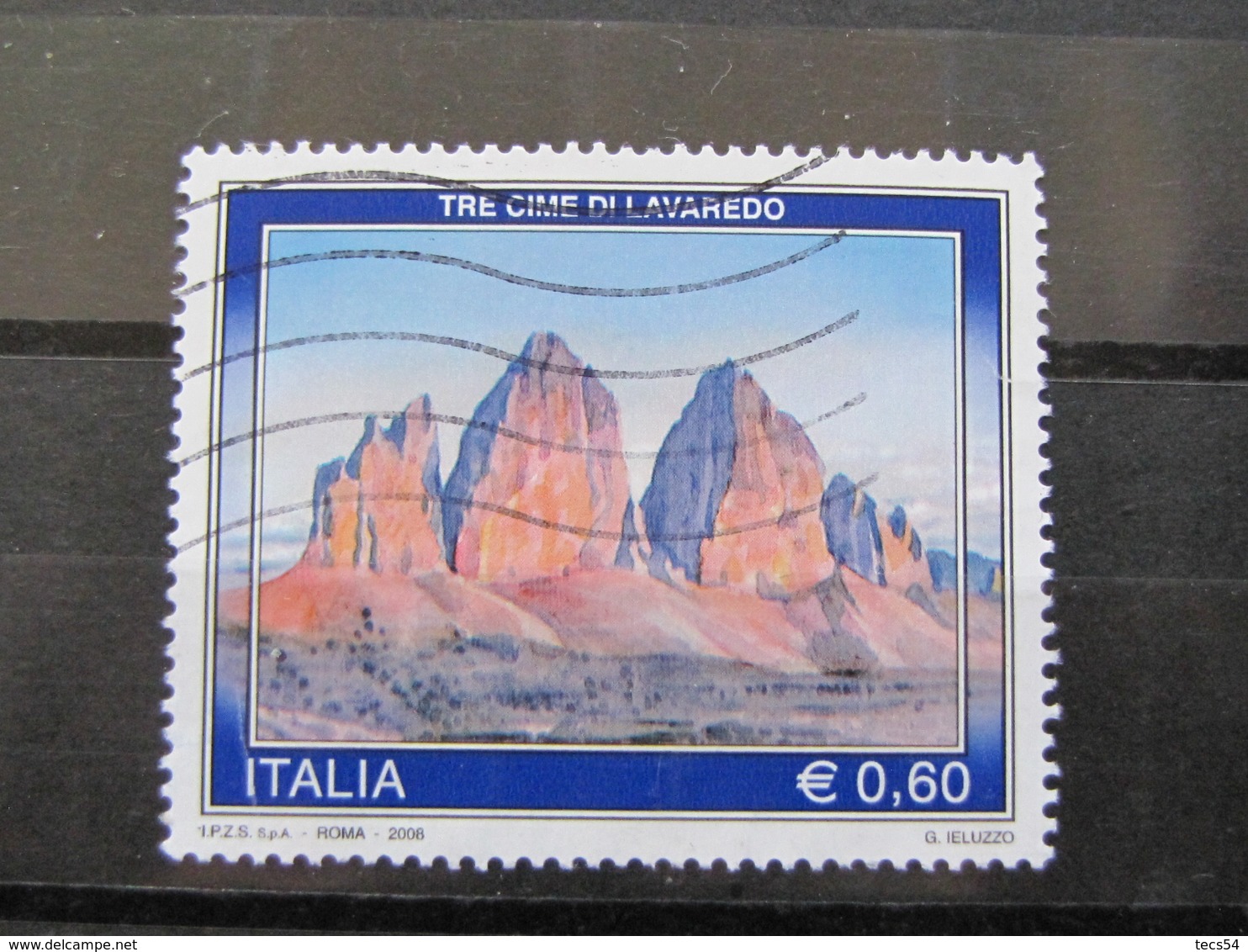 *ITALIA* USATI 2008 - TURISTICA TRE CIME LAVAREDO - SASSONE 3050 - LUSSO/FIOR DI STAMPA - 2001-10: Usati