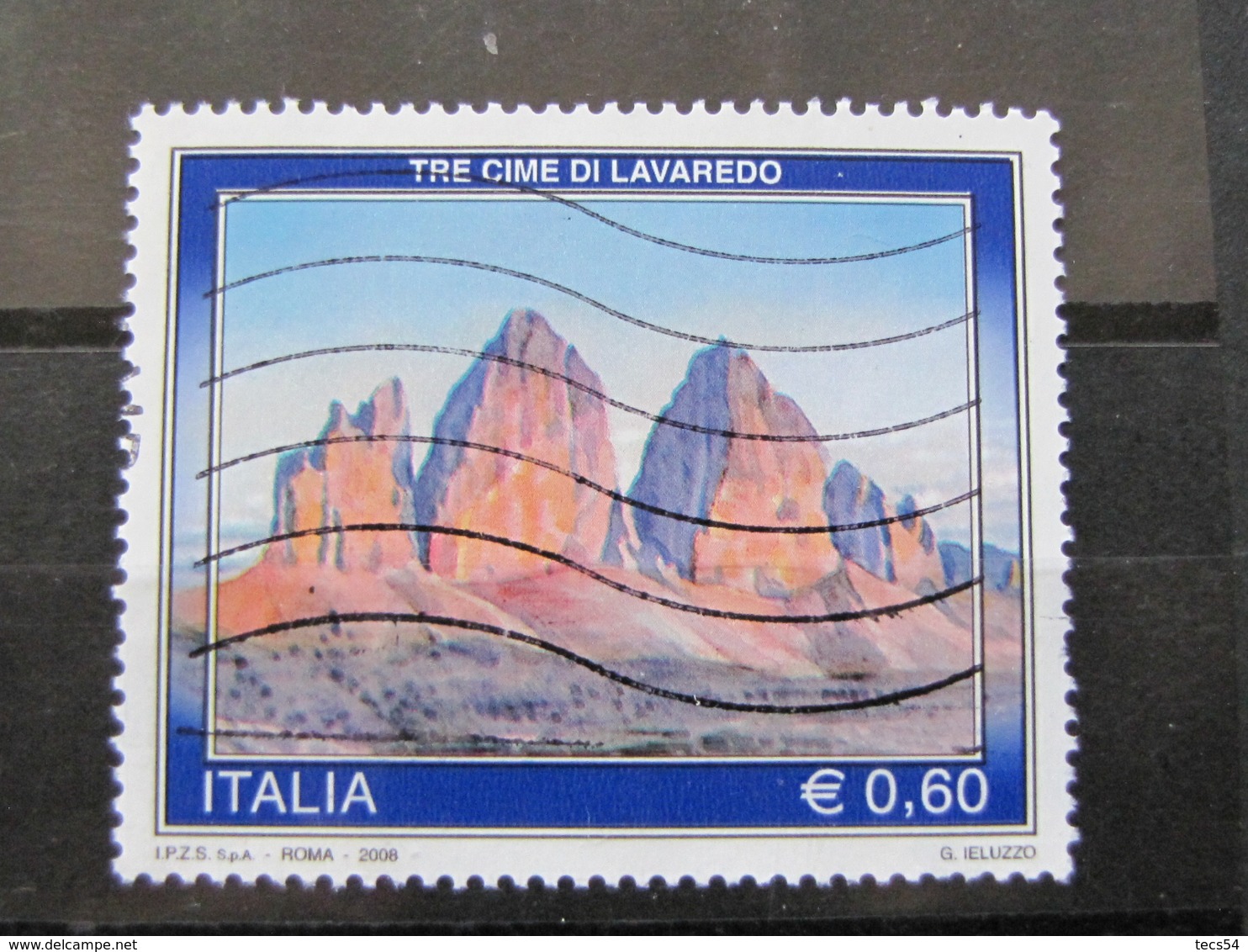 *ITALIA* USATI 2008 - TURISTICA TRE CIME LAVAREDO - SASSONE 3050 - LUSSO/FIOR DI STAMPA - 2001-10: Usati