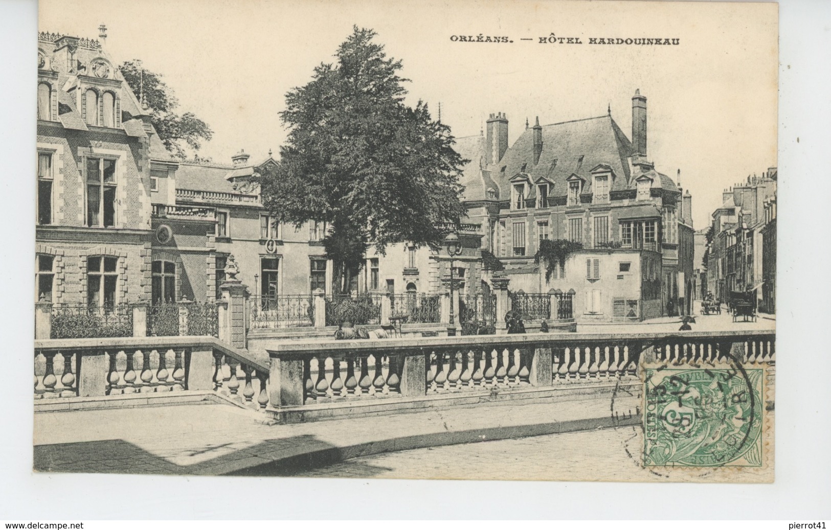 ORLEANS - Hôtel HARDOUINEAU - Carte PUB De Bonne Année 1907 De La MAISON MÉRÉ & Cie à ORLEANS - Orleans