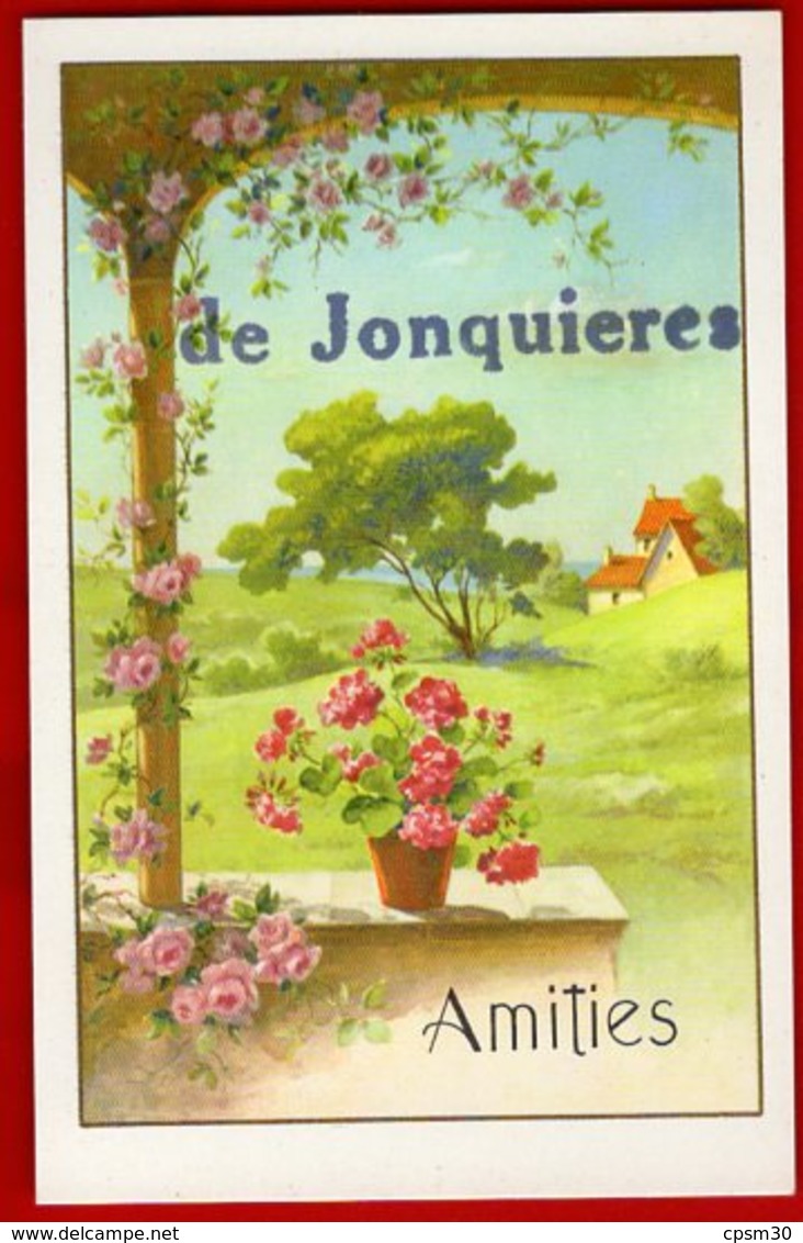 30 Gard - Cpsm Carte Fantaisie JONQUIERES, Souvenir Pensées Bonjour De .....(trois Cartes Differentes) - Autres & Non Classés