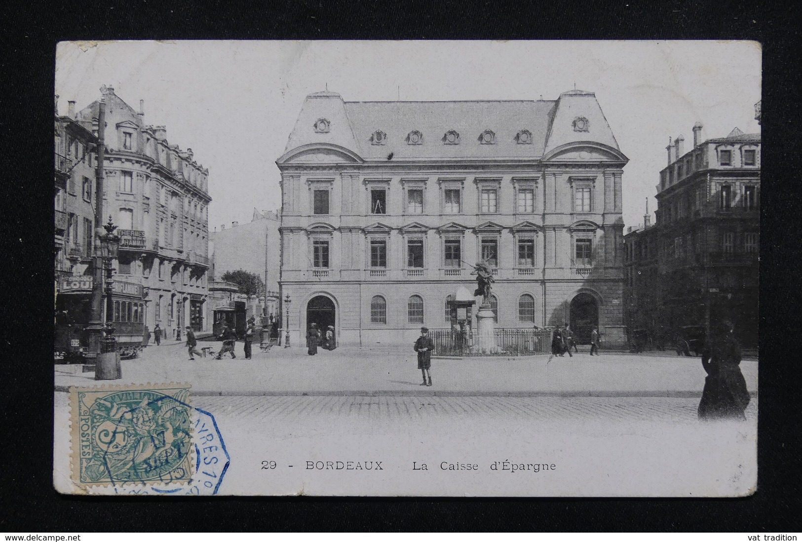 FRANCE - Oblitération " Bordeaux à Buenos Aires 1° LJ N°2  " En Bleu Sur Type Blanc Sur Carte Postale En 1905 - L 23230 - Poste Maritime