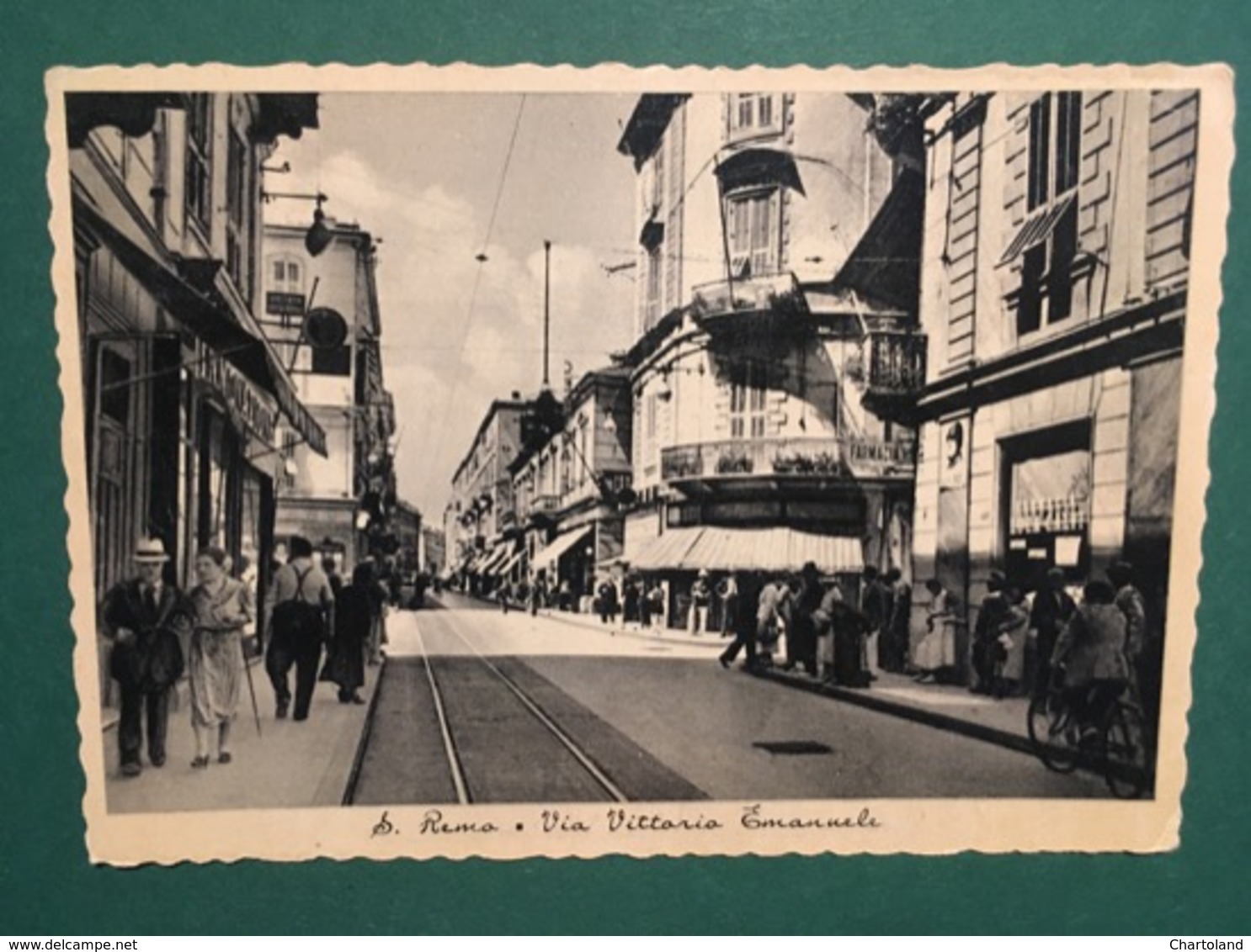 Cartolina S.Remo - Via Vittorio Emanuele - 1941 - Imperia