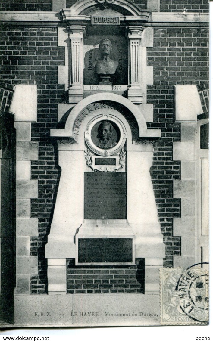 N°70256 -cpa Le Havre -le Monument De Durecu- - Non Classés