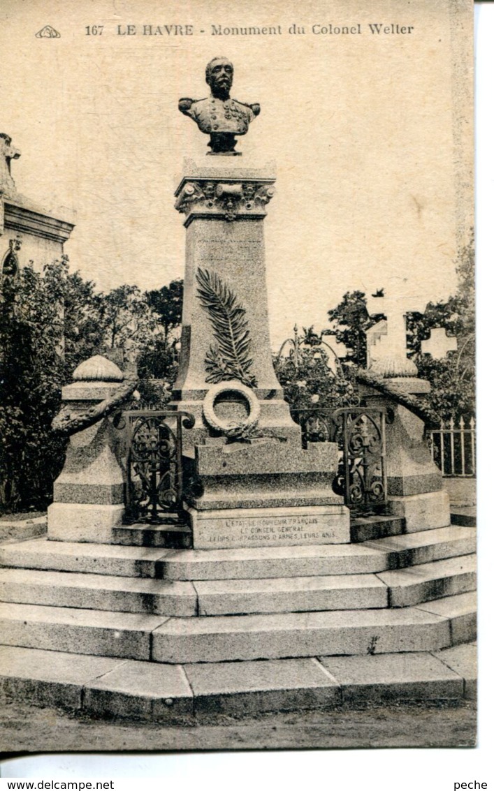 N°70257 -cpa Le Havre -monument Du Colonel Weller- - Non Classés