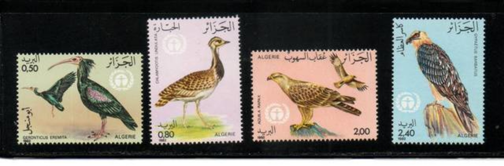 ALGERIE  NEUF Sans Charnière  N° 772 à 775     N**   Série Complète   Cte: 6,75  € - Aigles & Rapaces Diurnes