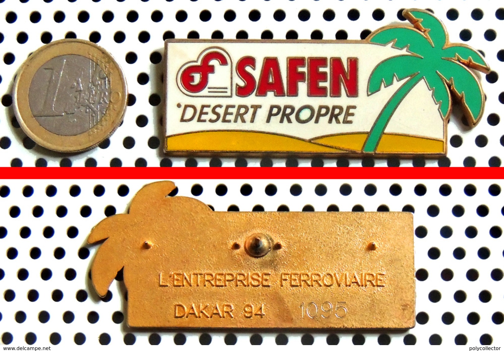 Grand Pin's Rallye PARIS DAKAR 1994- SAFEN Entreprise Ferroviaire - émaillé à Froid - Exemplaire Officiel & Numéroté - Rallye