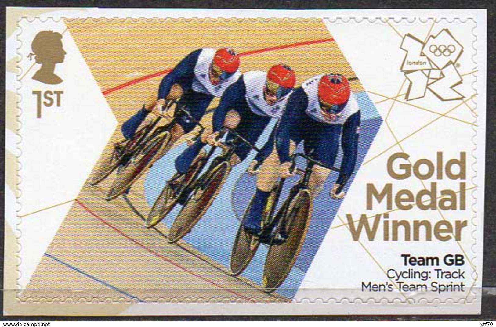 GREAT BRITAIN 2012 Olympic Games Gold Medal Winners: Men's Team Sprint - Unused Stamps