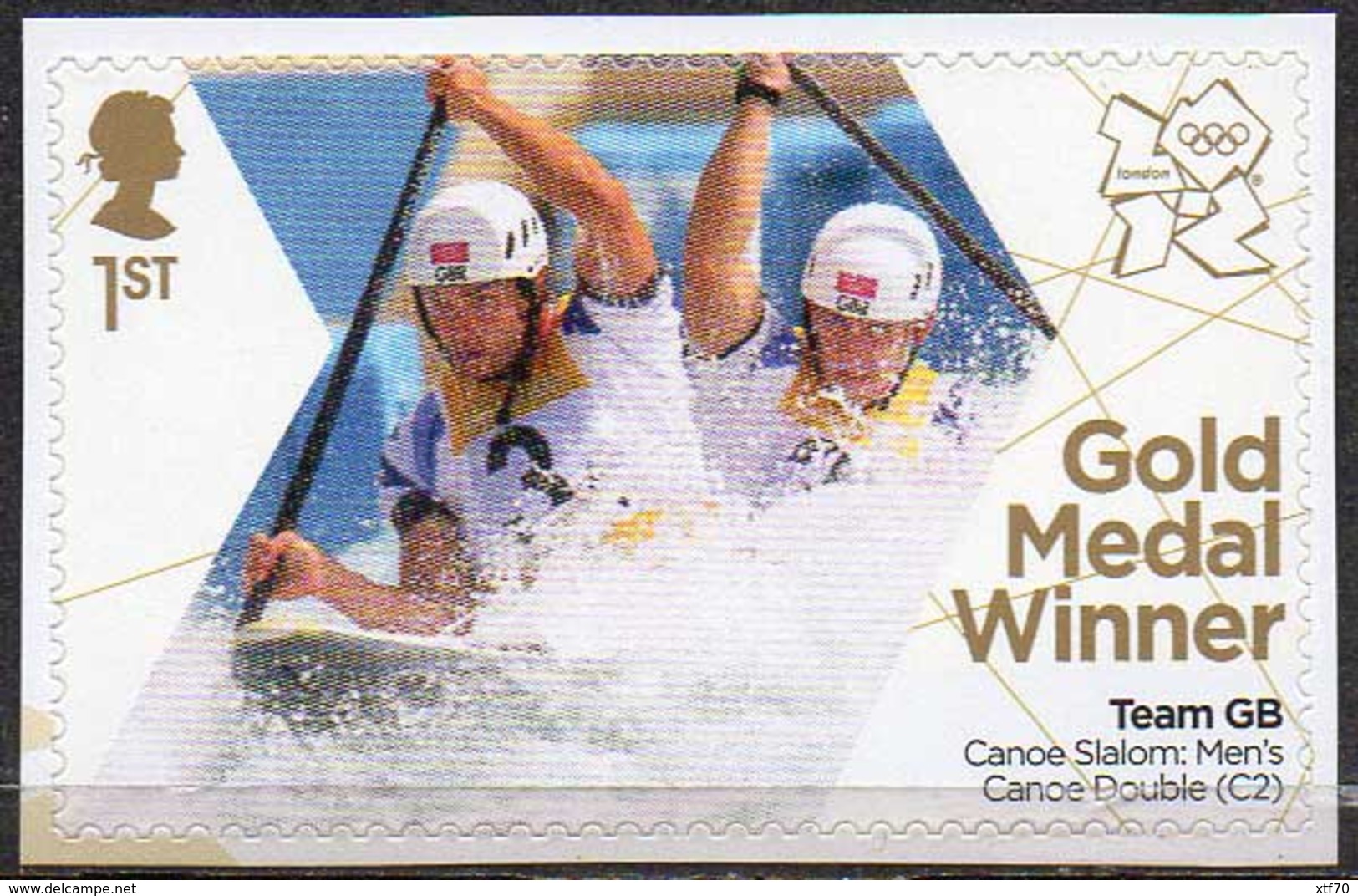 GREAT BRITAIN 2012 Olympic Games Gold Medal Winners: Men's Double Canoe Slalom - Neufs