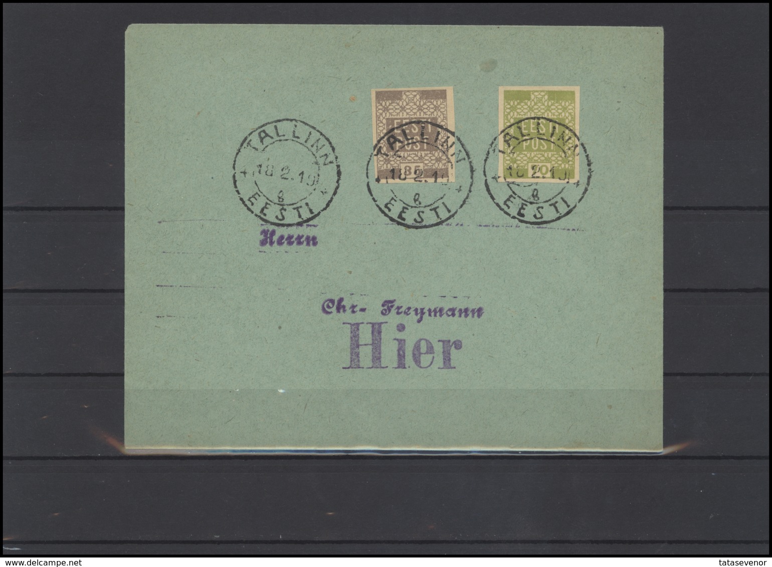 ESTONIA Letter Brief 012 Postal History 1919 - Estland