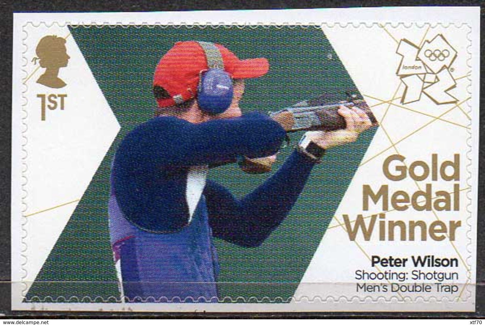 GREAT BRITAIN 2012 Olympic Games Gold Medal Winners: Peter Wilson - Unused Stamps