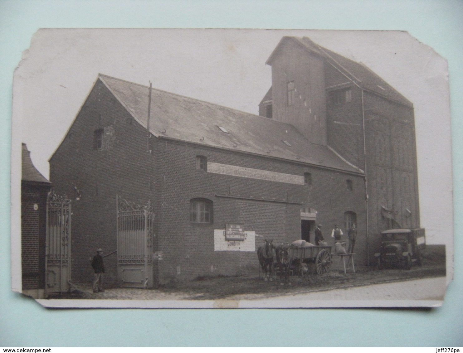 Carte Photo 59 Environs Iwuy - Exploitants Et Silo à Blé - Vue D'ensemble Côté Nationale 29 Vers Cambrai   A Voir ! - Autres & Non Classés