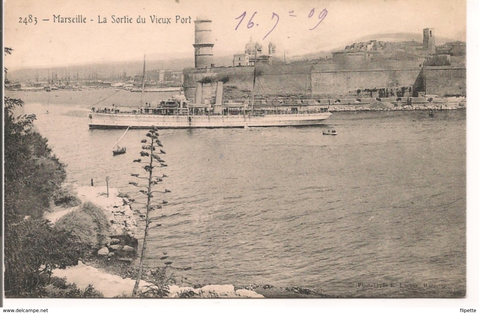 L200A365 - Marseille - La Sortie Du Vieux Port En 1909 - Vieux Port, Saint Victor, Le Panier