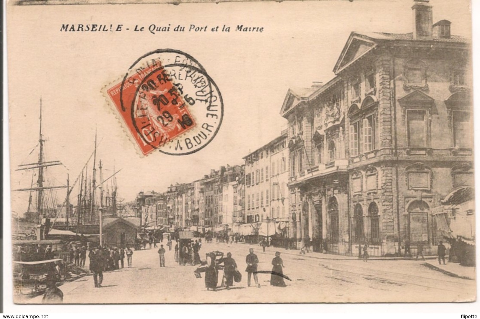 L200A366 - Marseille - Le Quai Du Port Et La Mairie - Vieux Port, Saint Victor, Le Panier