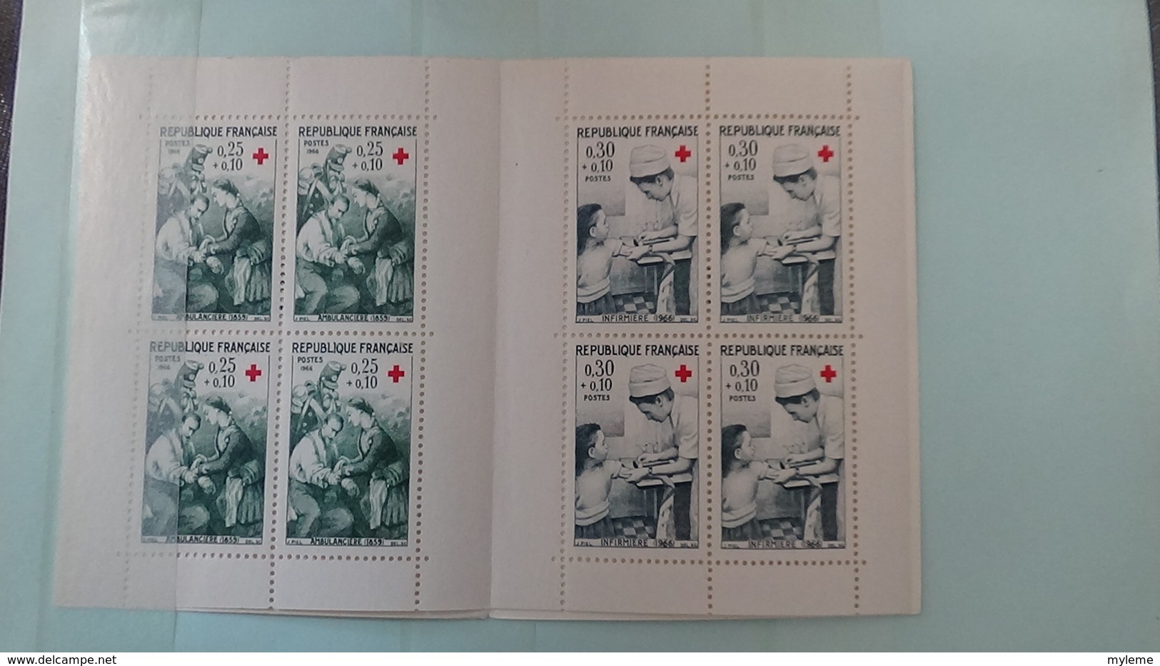 Carnet à choix dont séries grands hommes, timbres ànnées 40 à 60, carnets croix rouge  tout est **. Côte très sympa !!!