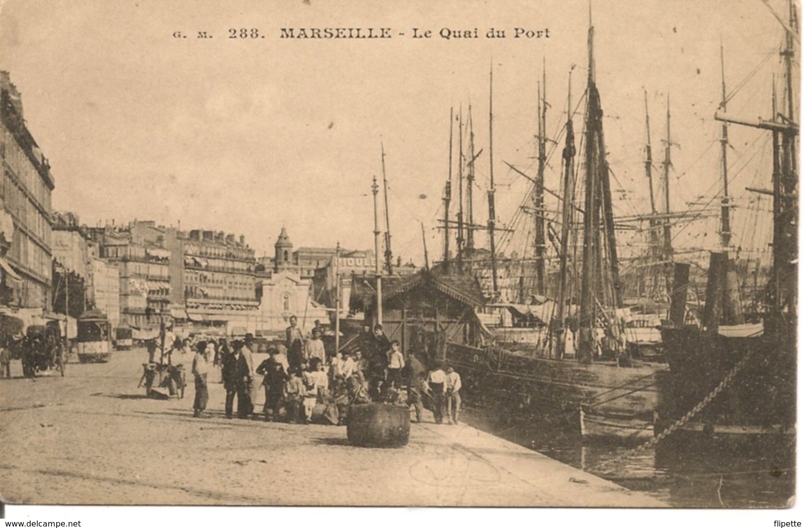 L200A368 - Marseille - Le Quai Du Port  - G.M N°288 - Bien Animée - Old Port, Saint Victor, Le Panier