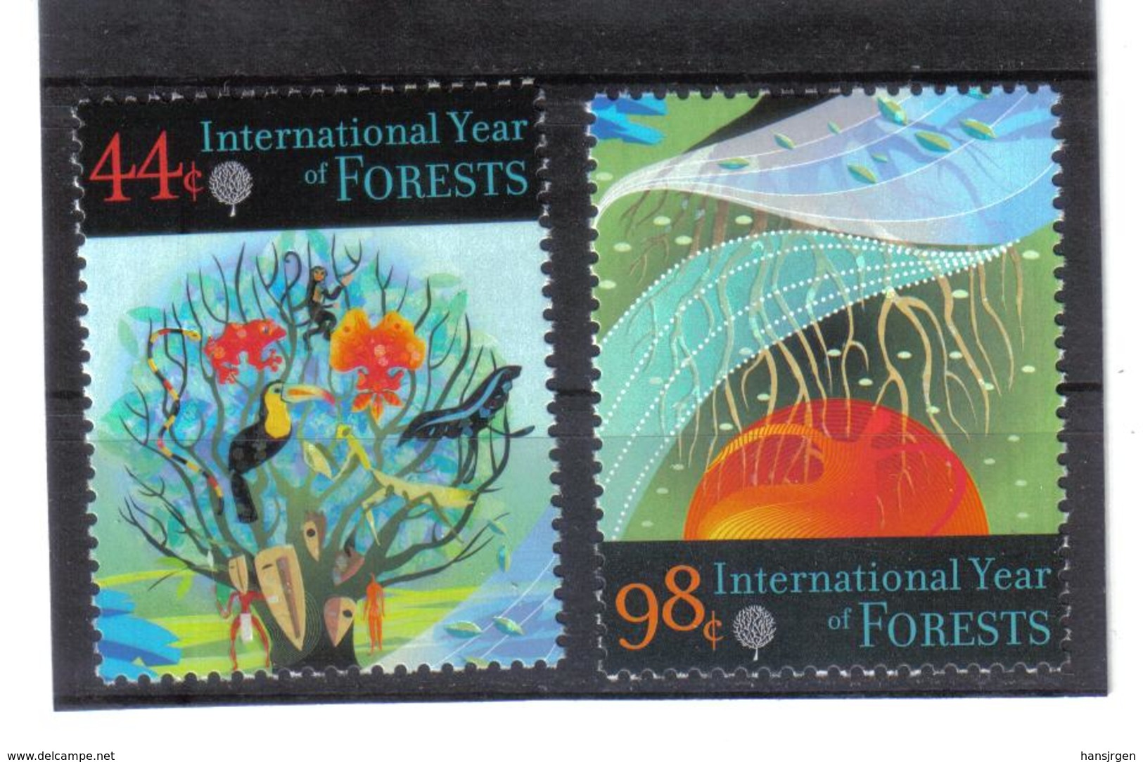 GEO623 UNO NEW YORK 2011 MICHL 1281/82 Postfrisch ** SIEHE ABBILDUNG - Unused Stamps