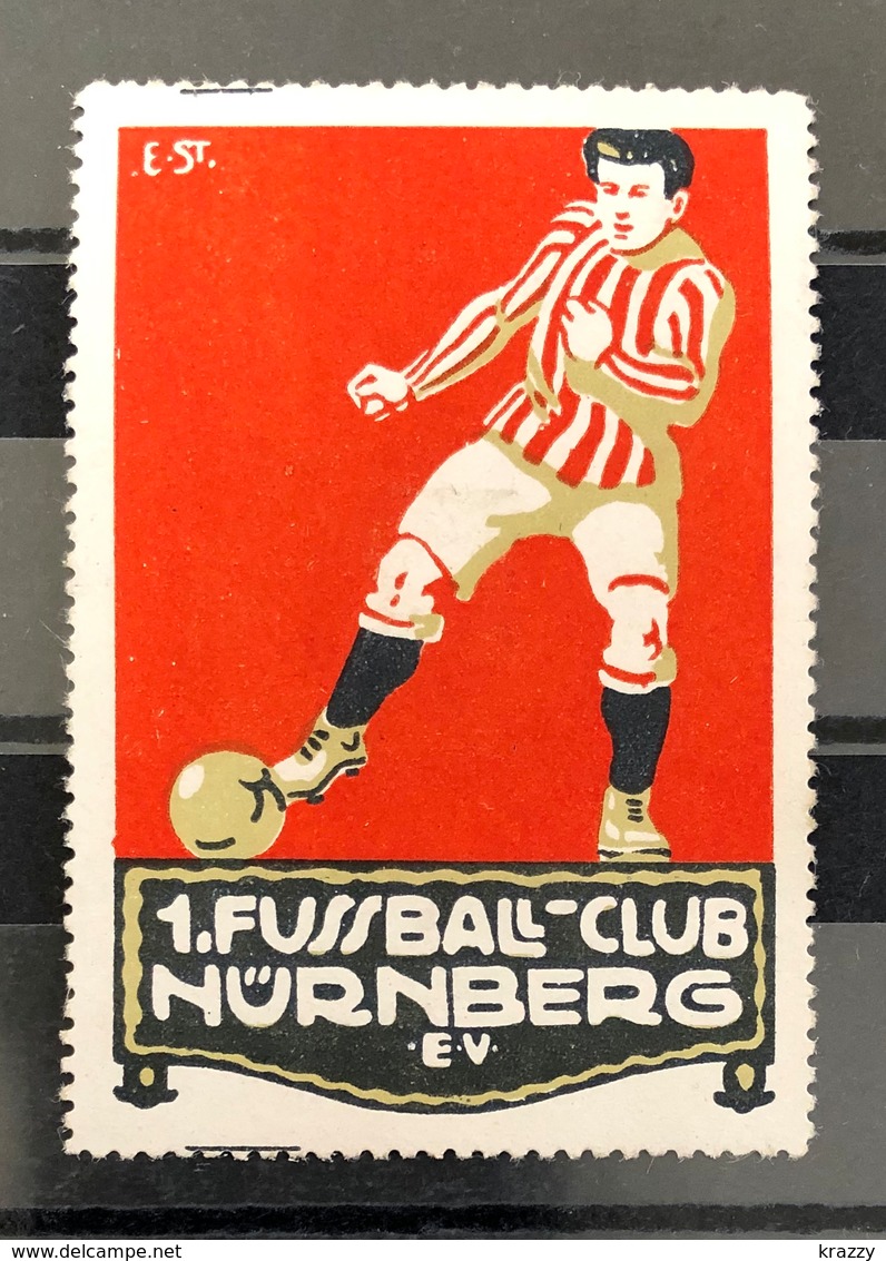 Germany Vintage Poster Stamps Football Soccer . - Cinderellas