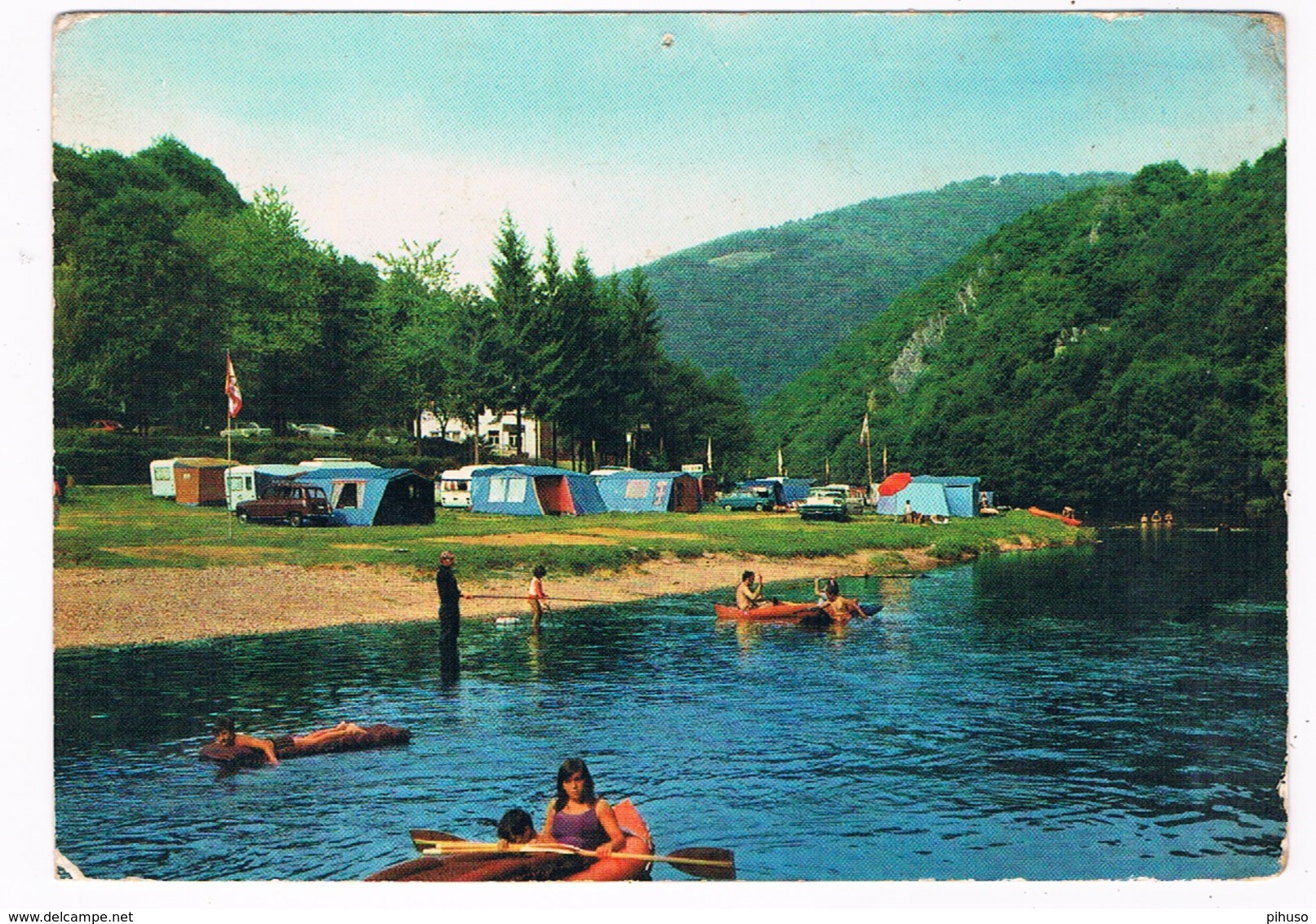 L-2130  BOURSCHEID - PLAGE : Hotel-Restaurant-Camping Bel'Air ( Renault 4 ) - Bourscheid