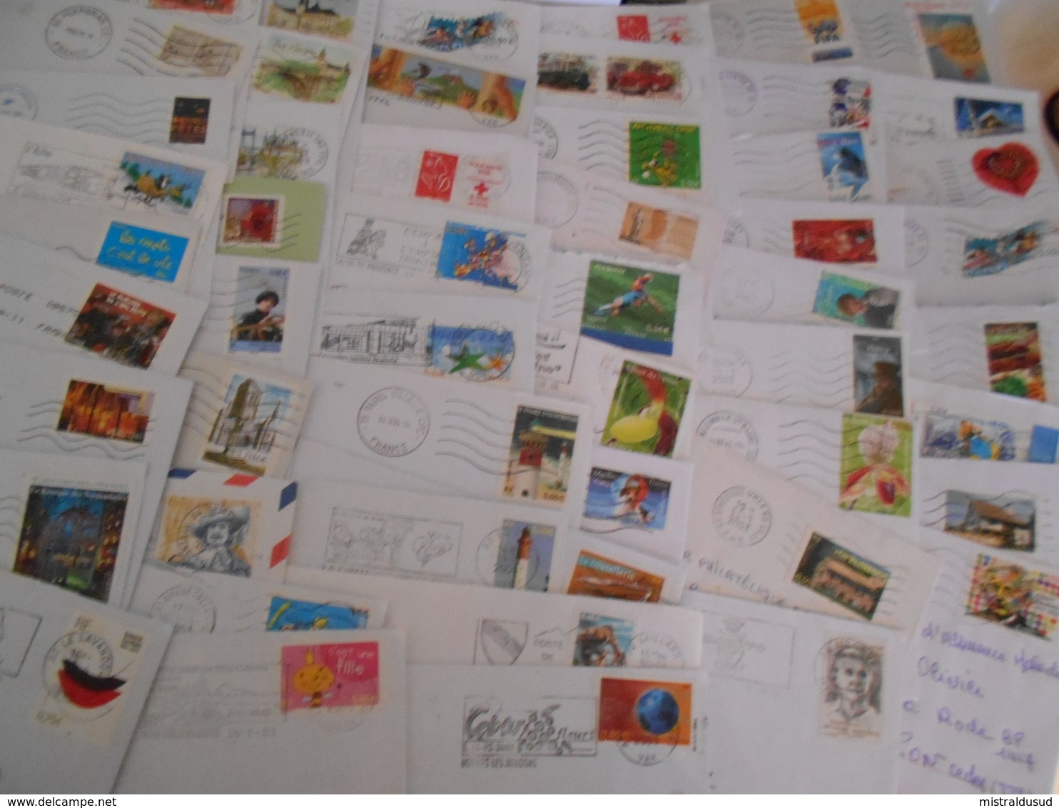 France Collection 50 Lettres Moderne Que Des Timbres Commemoratifs - Collezioni