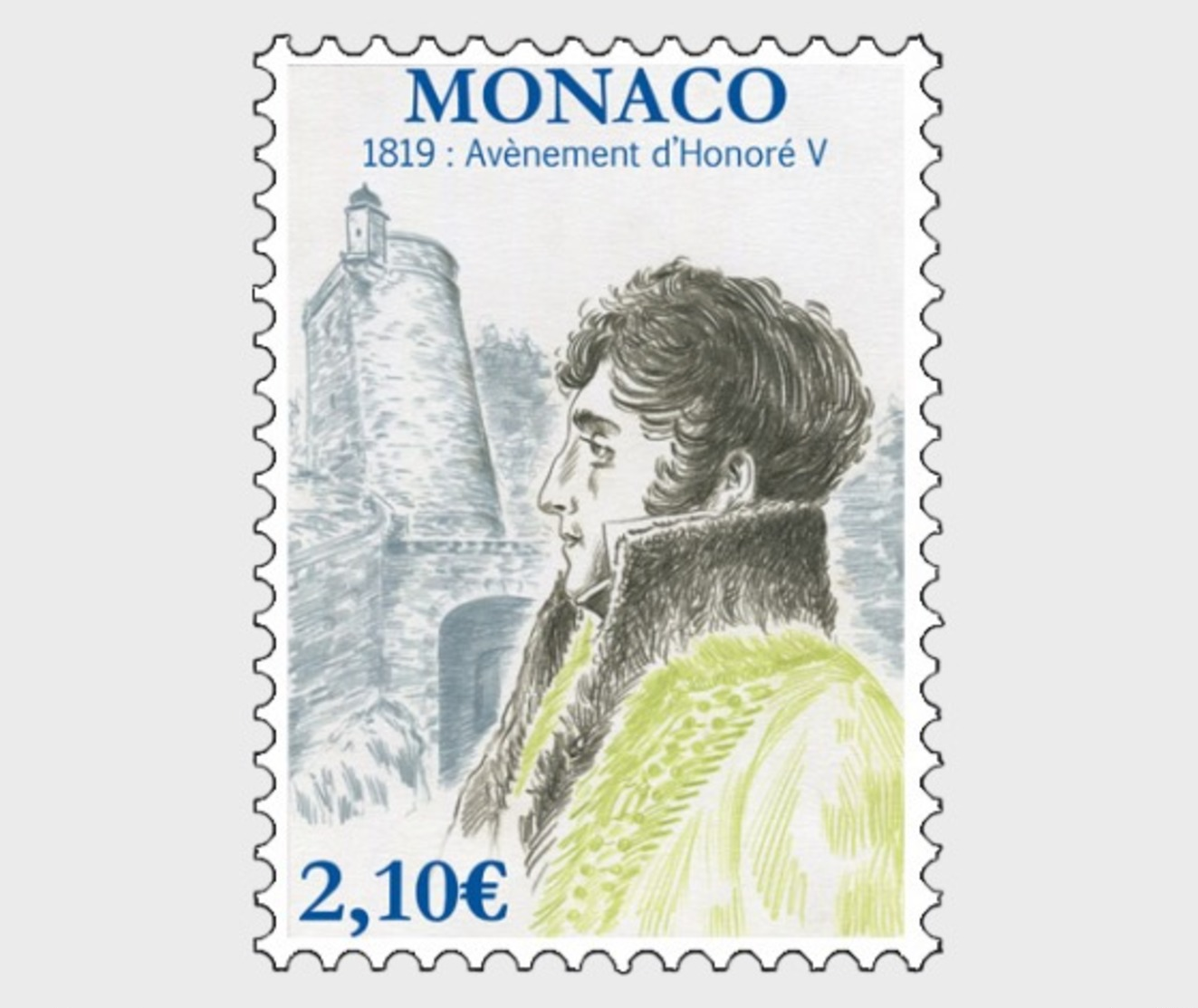 H01 Monaco 2019 Bicentenary Of The Accessionon Of Honore V MNH Postfrisch - Ungebraucht