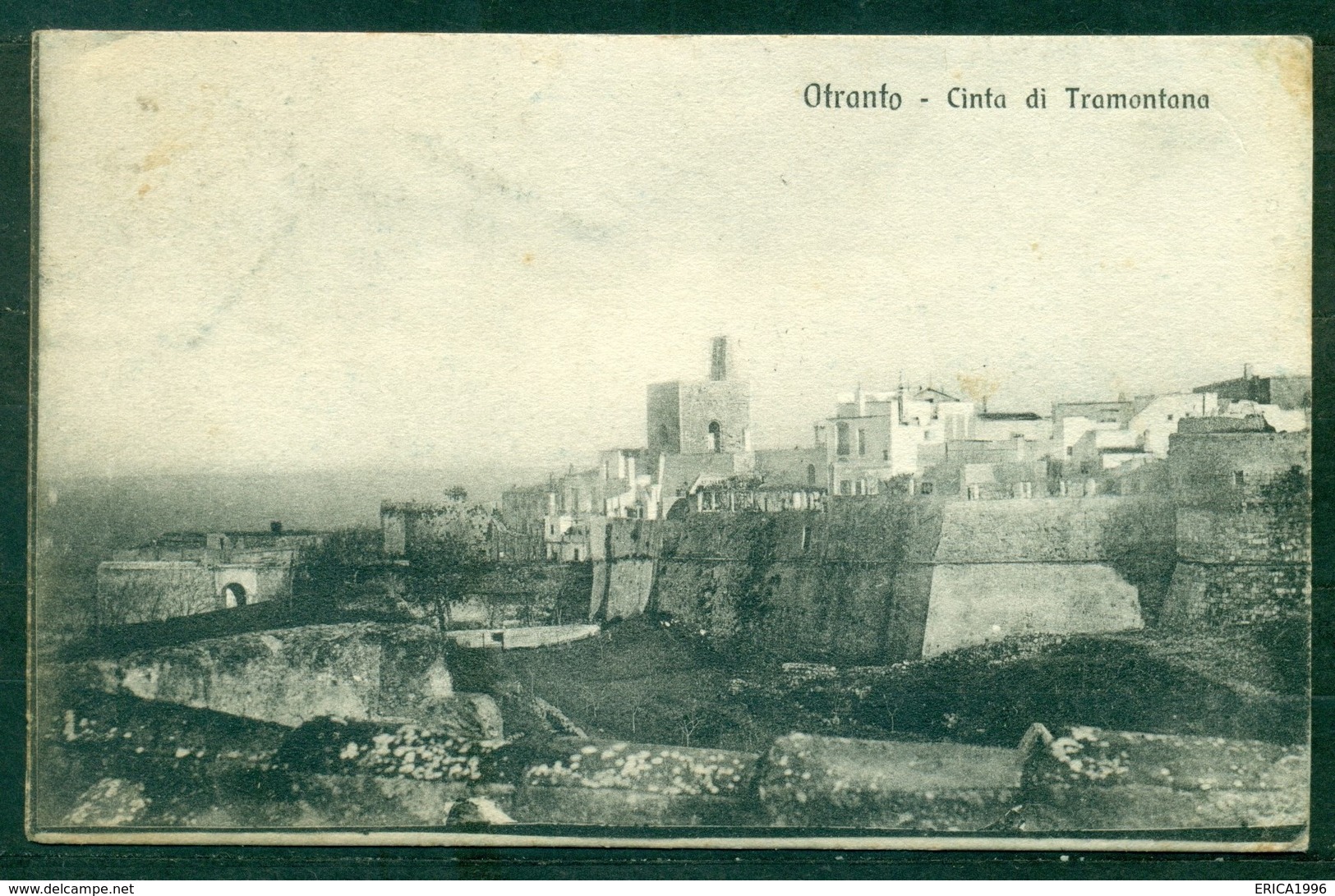 CARTOLINA - Z1271 OTRANTO (Lecce LE) Cinta Di Tramontana, FP, Viaggiata 1922 Per Molfetta, Ottime Condizioni (GC) - Lecce