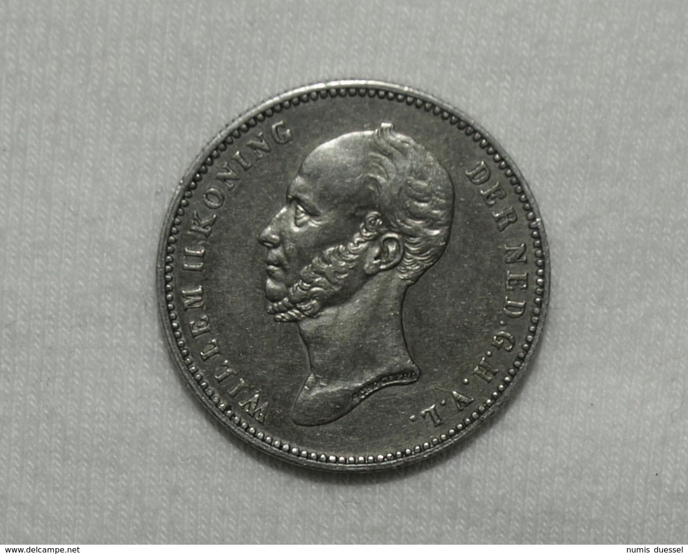 Silber/Silver Niederlande/Netherlands Willem II, 1849, 25 Cents Vz/xf - 1840-1849: Willem II.