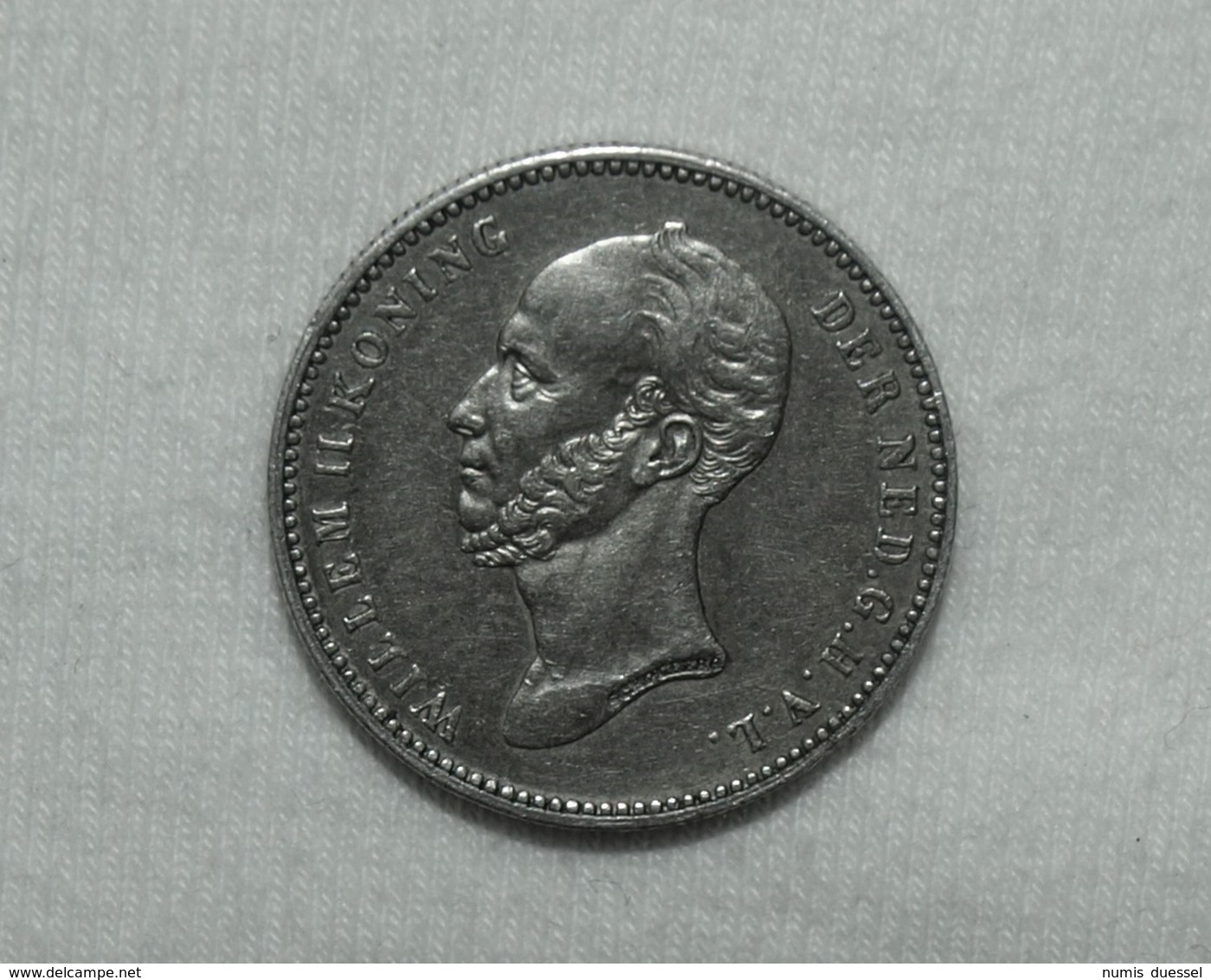 Silber/Silver Niederlande/Netherlands Willem II, 1849, 25 Cents Vz/xf - 1840-1849 : Willem II