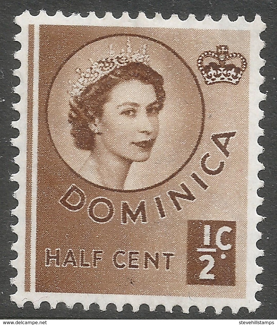 Dominica. 1954-62 QEII. ½c MH. SG 140 - Dominica (...-1978)