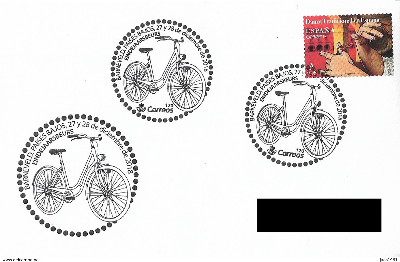 SPAIN. POSTMARK. BICYCLE. 2018 - Máquinas Franqueo (EMA)