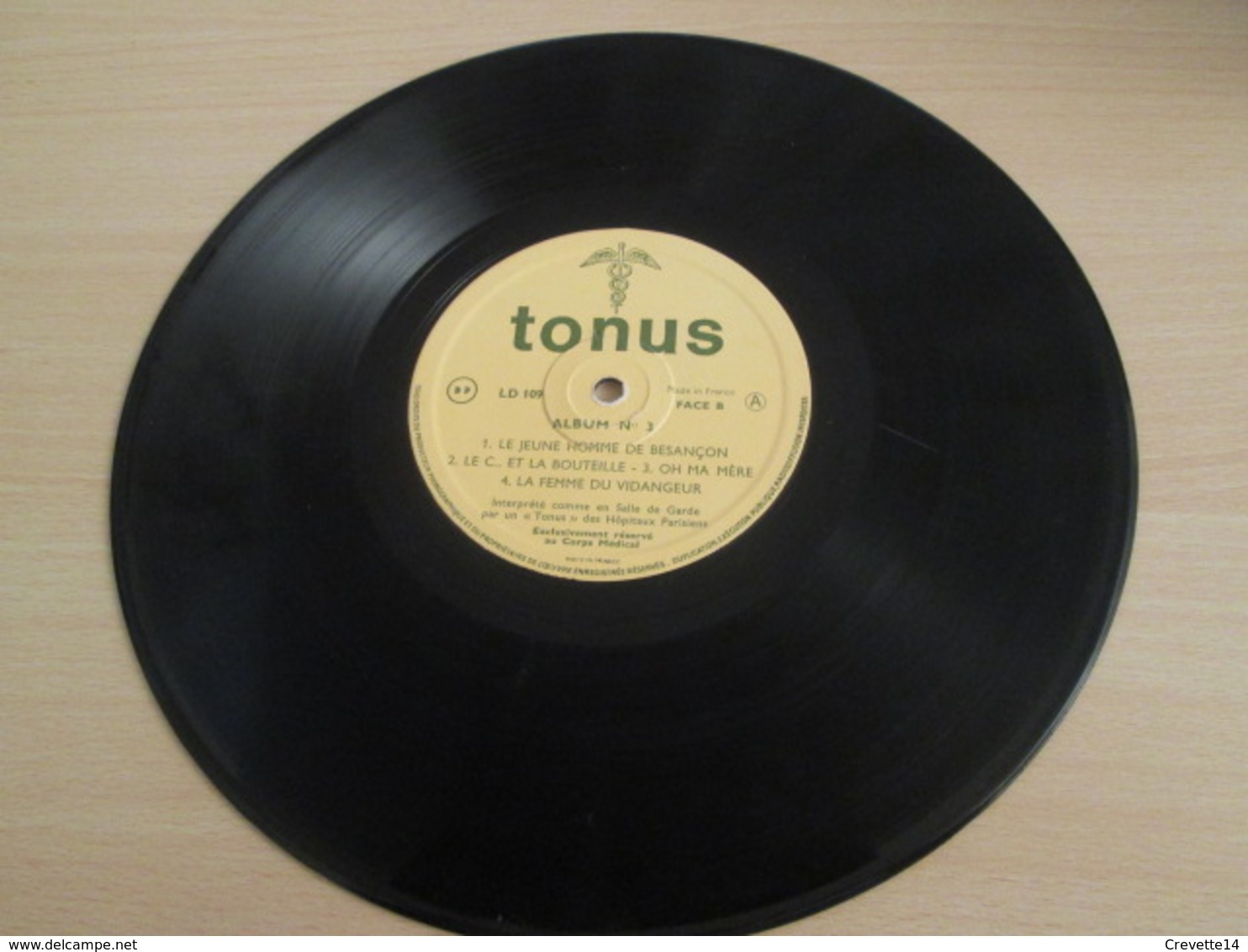 33T 25 Cm PLAISIR DES DIEUX TONUS N°3 Chansons à Boire / De Salles De Garde . Tirage Limité Pour Médecins - Special Formats