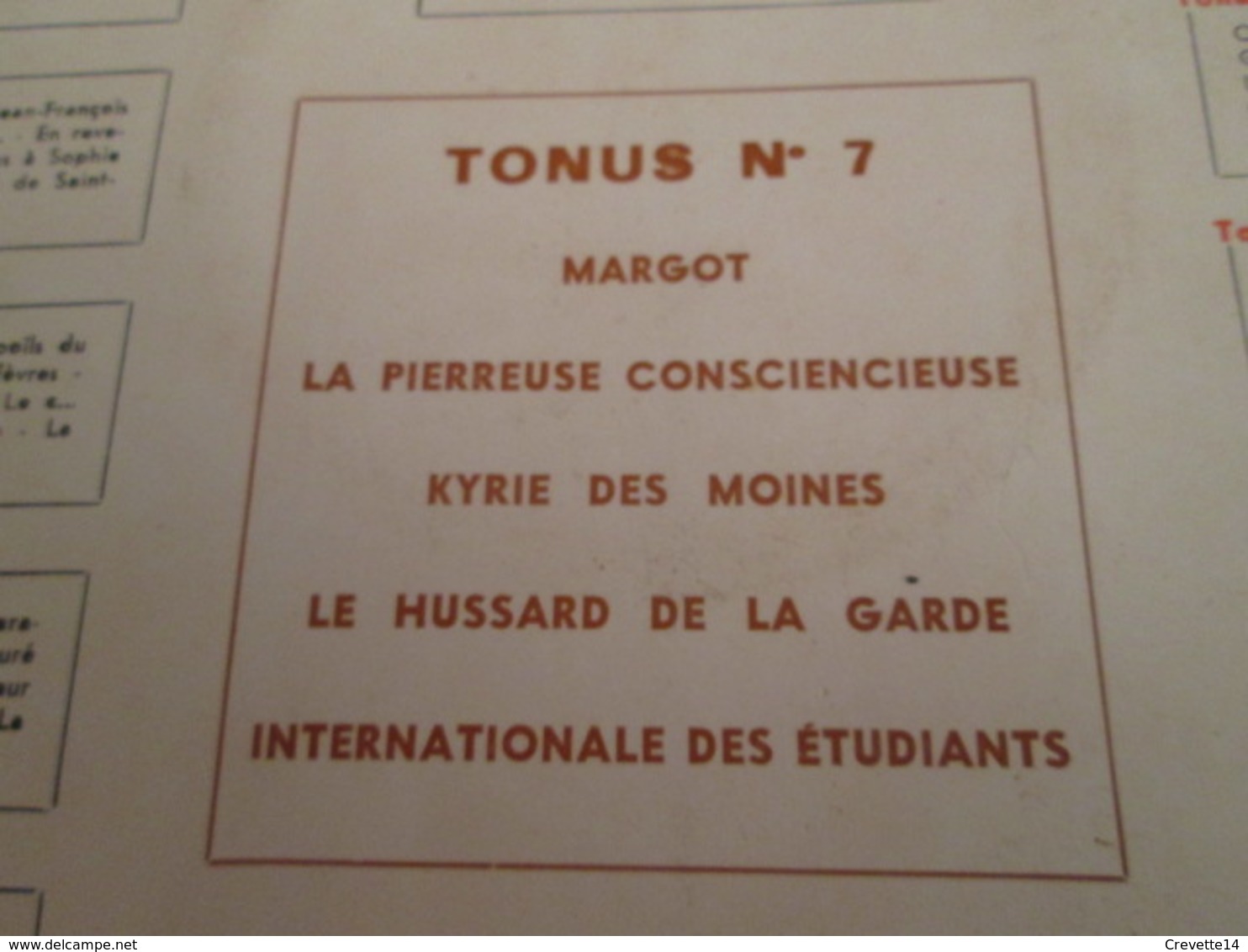 33T 25 Cm PLAISIR DES DIEUX TONUS N°7 Chansons à Boire / De Salles De Garde . Tirage Limité Pour Médecins - Special Formats