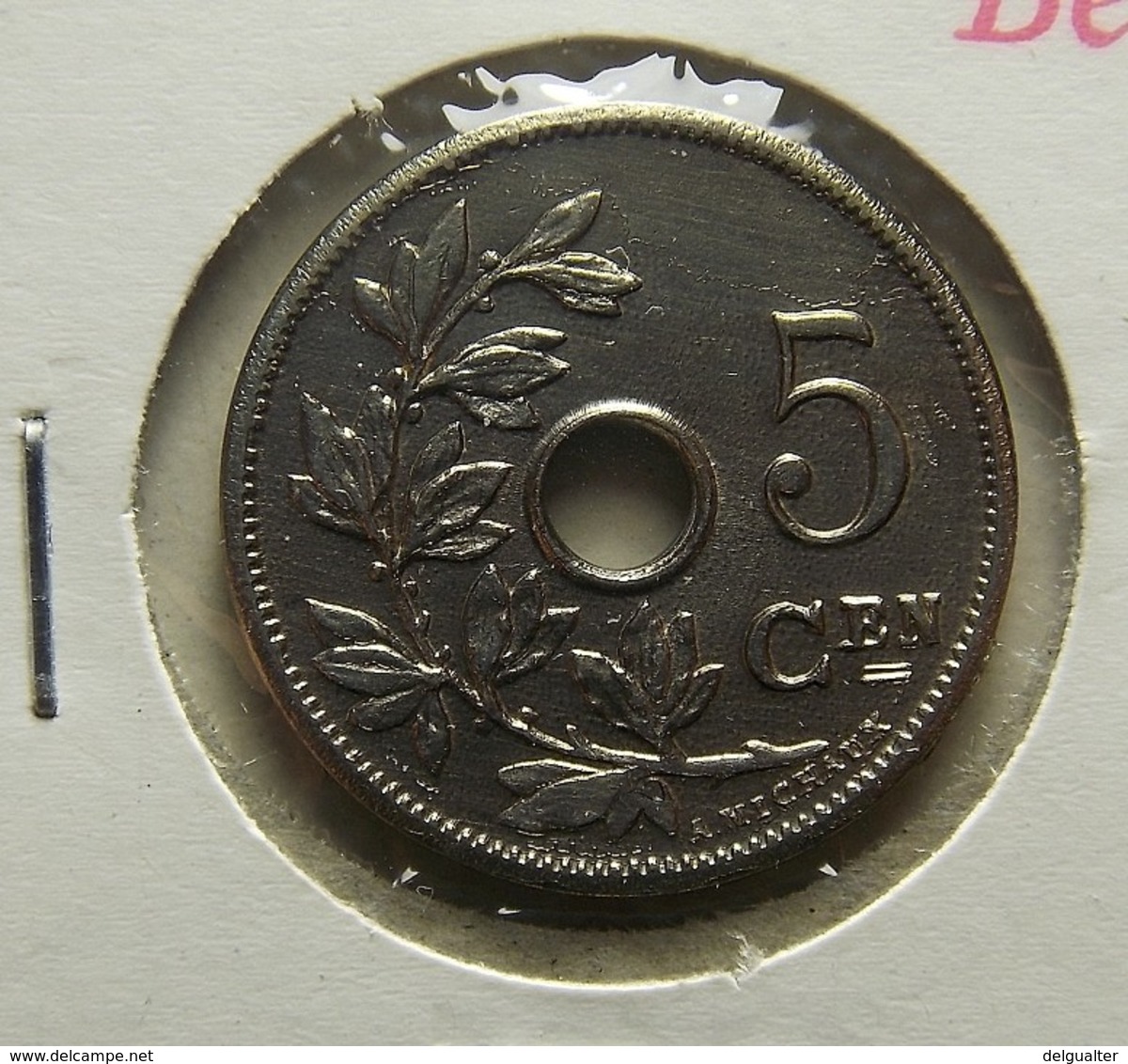 Belgium 5 Centimes 1905 Varnished - 5 Centimes